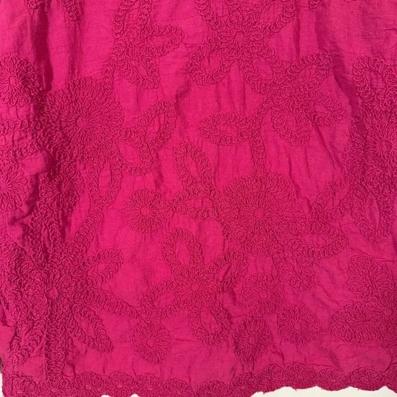 Anthropologie Solitaire Floral Embroidered Boxy Blouse size Small - Picture 3 of 5